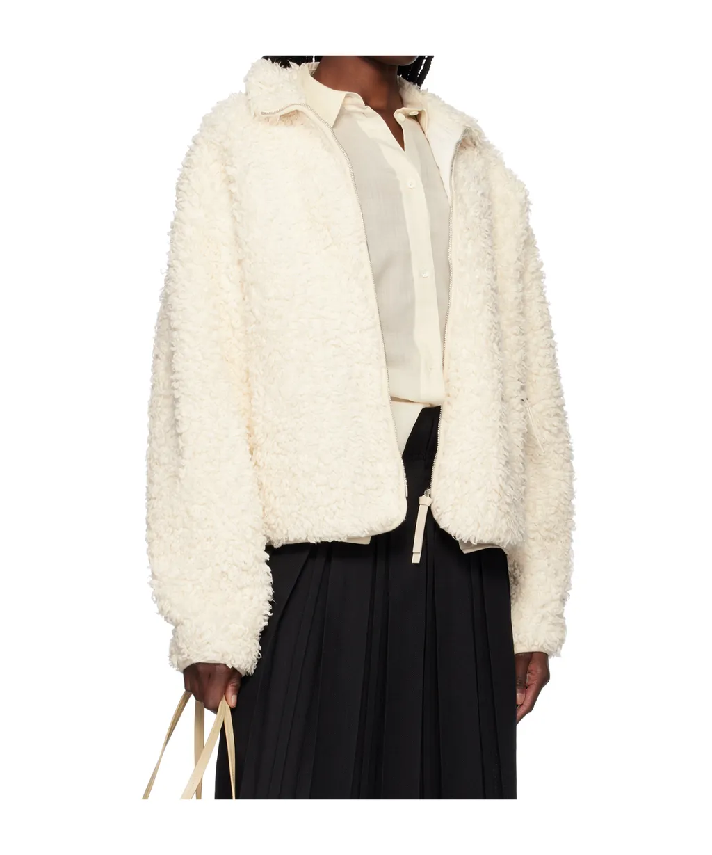 Stand-Up Collar Fleece Jacket