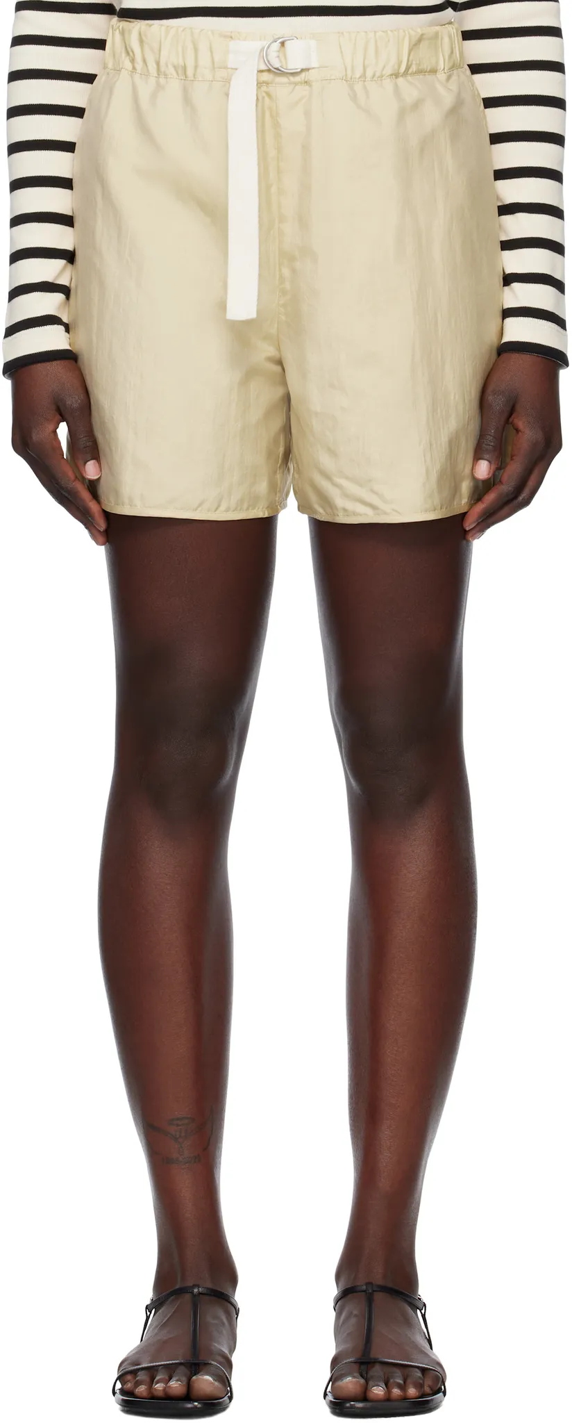 Jil Sander Belted Straight-Leg Shorts