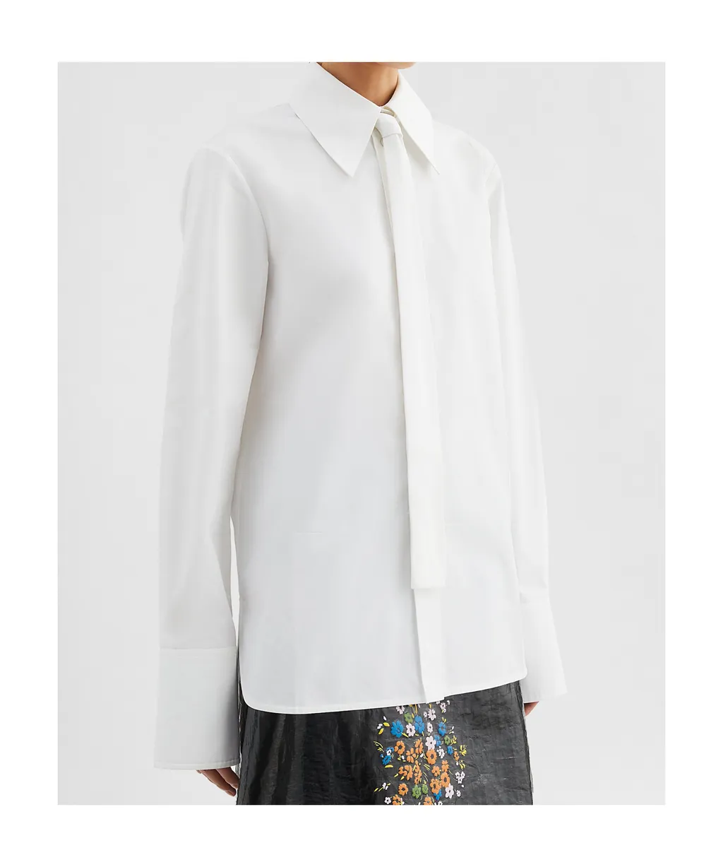 Tie Poplin Shirt