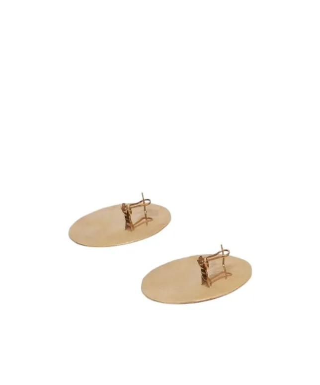Engraved-Logo Earrings