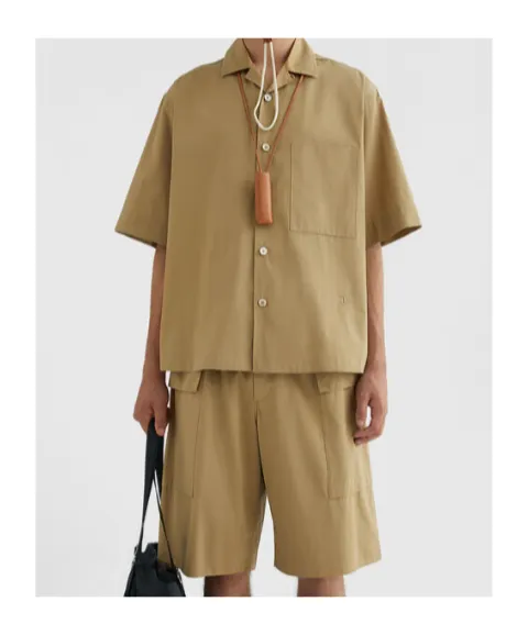 Short-Sleeve Cotton Shirt