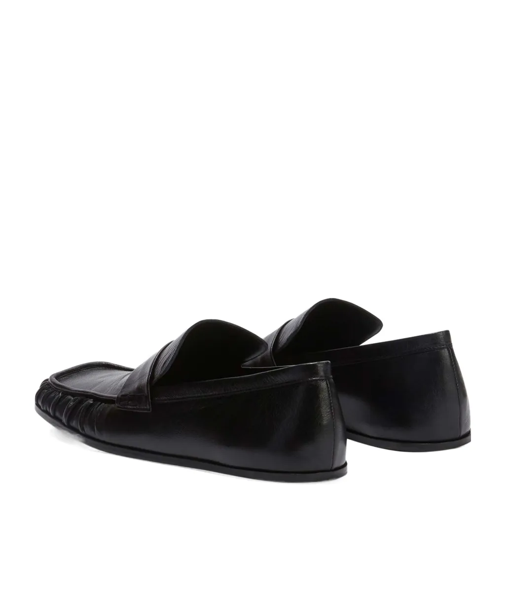 Hand-Stitched Wrinkled Loafers