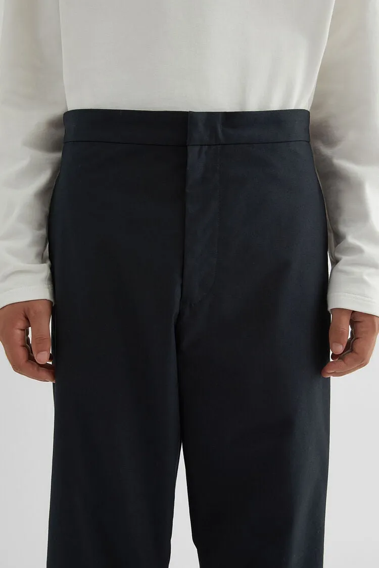 Mid-Rise Tapered-Leg Trousers