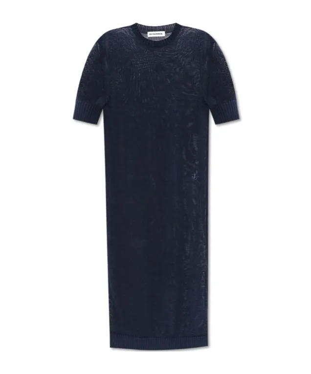 Crewneck Knitted Midi Dress