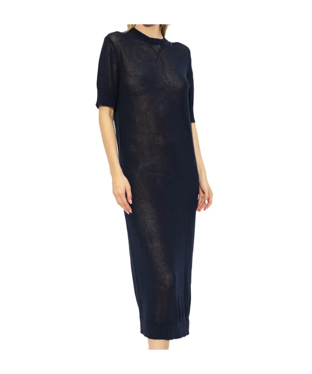 Crewneck Knitted Midi Dress