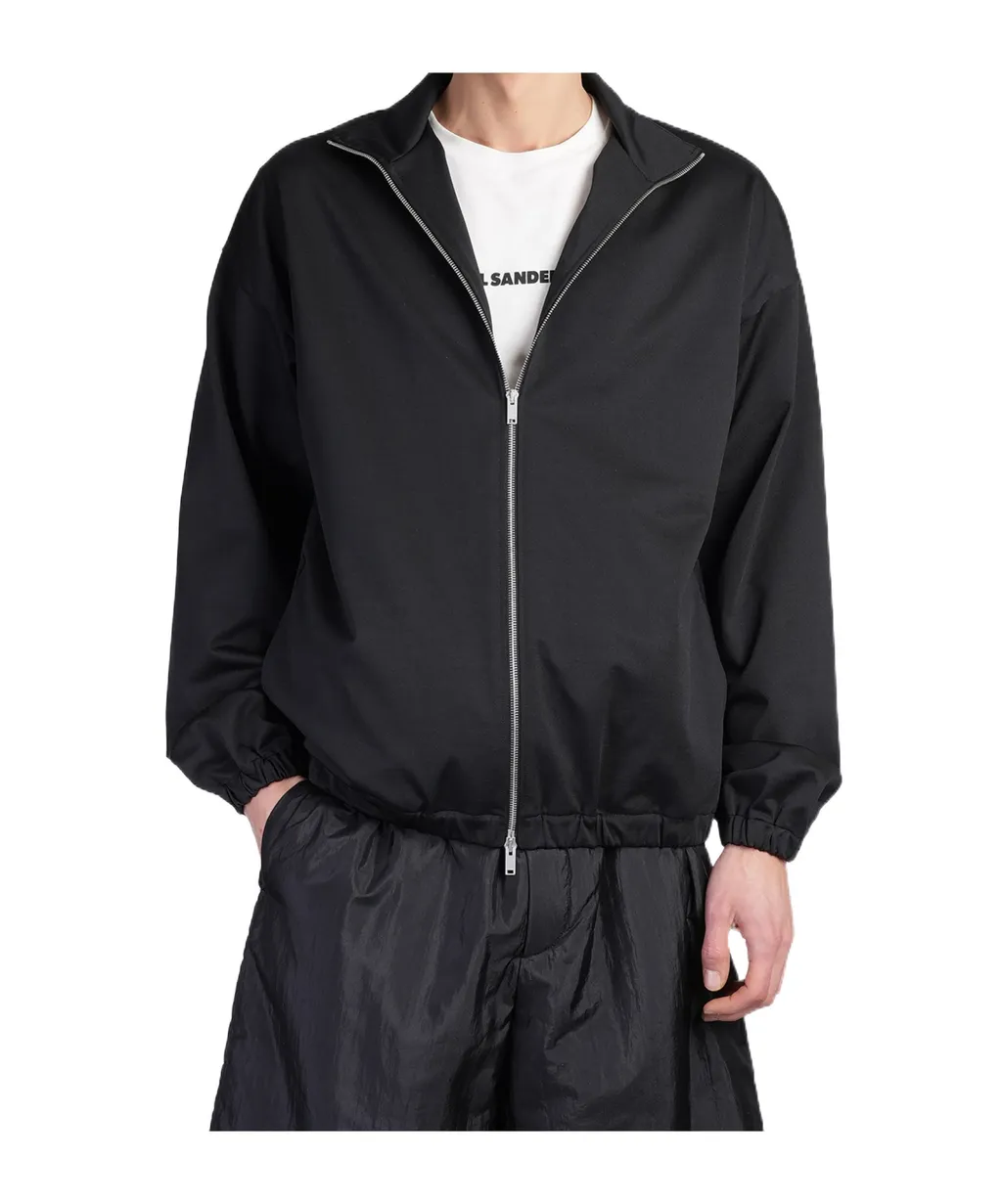 Zip-Up Long Sleeved Sweatshirt