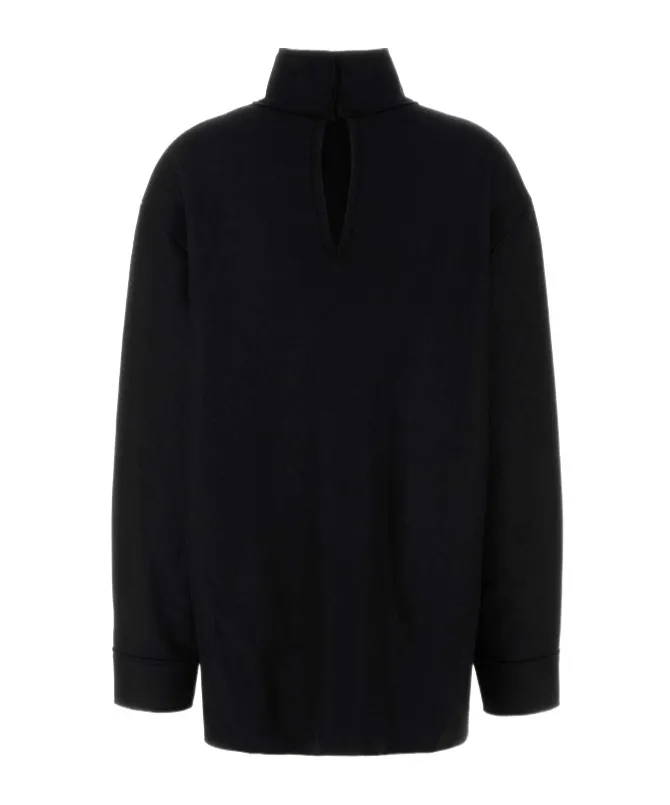 High-Neck Knitted Jumper