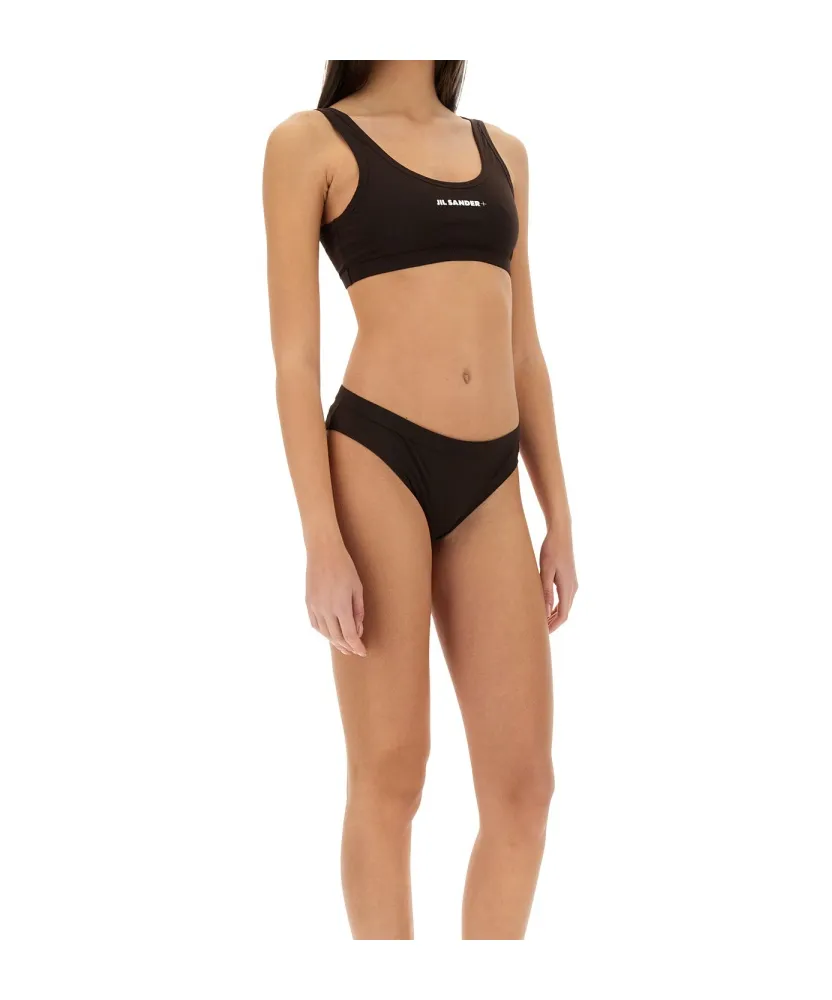 Logo-Printed Sports Bra