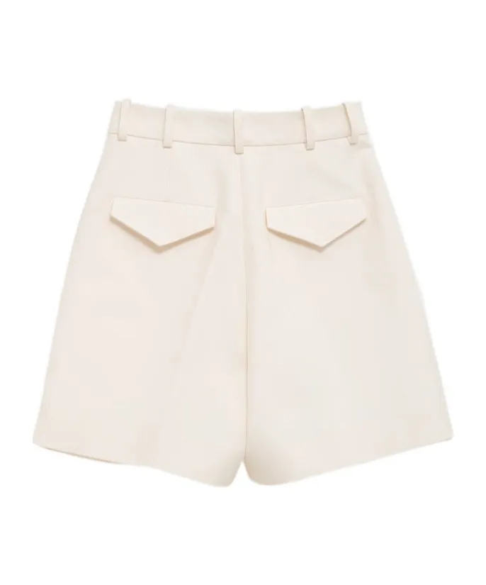 Wide Leg Tailored Shorts