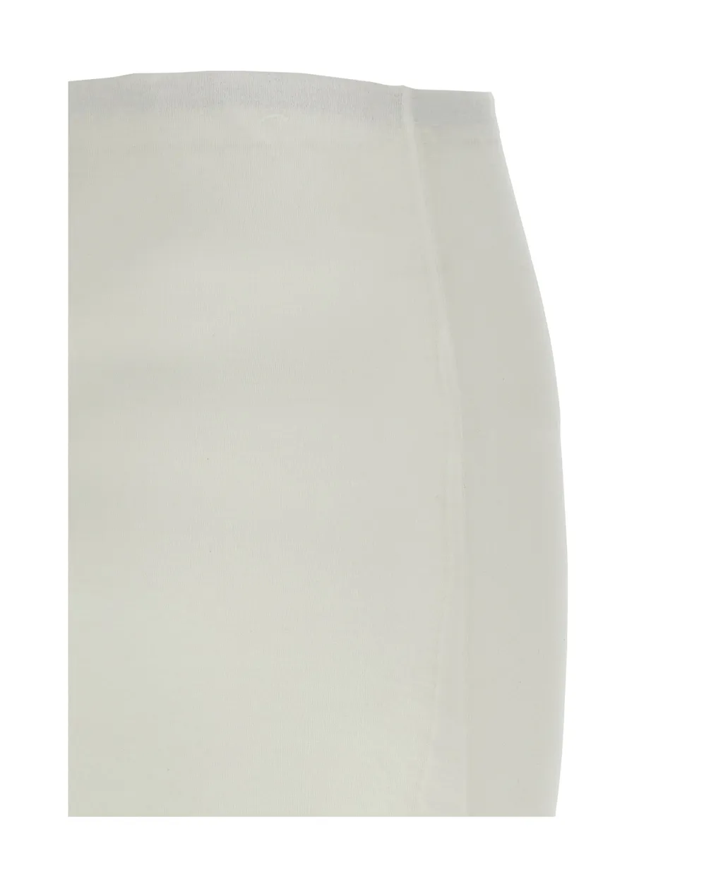 Crepe Double Layer Midi Skirt