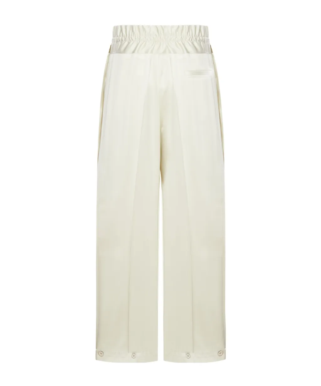 Tie Fastened Straight-Leg Trousers