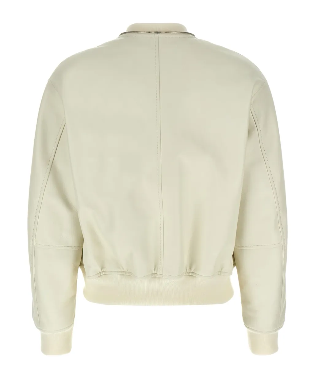 Leather Bomber Jacket