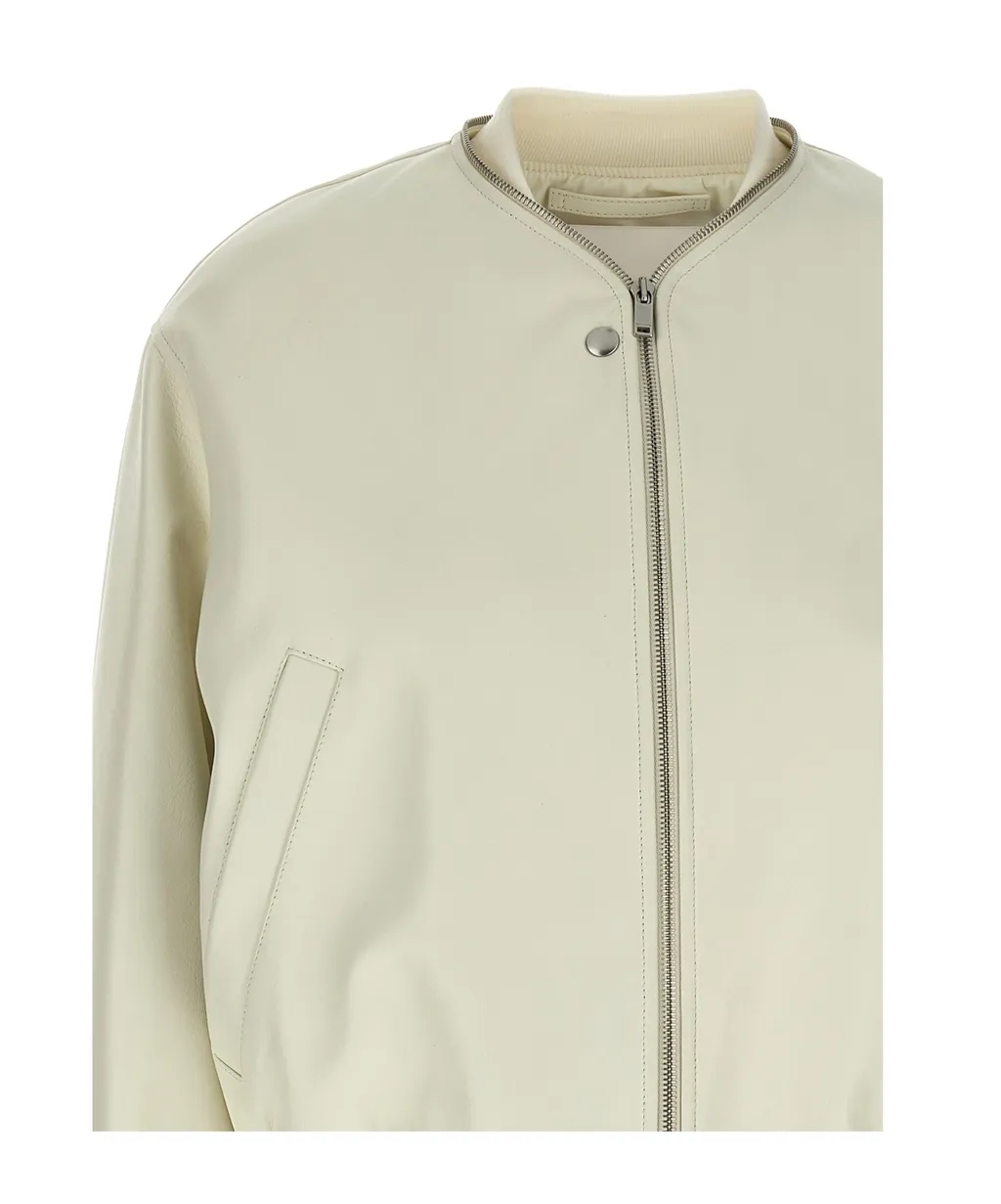 Leather Bomber Jacket