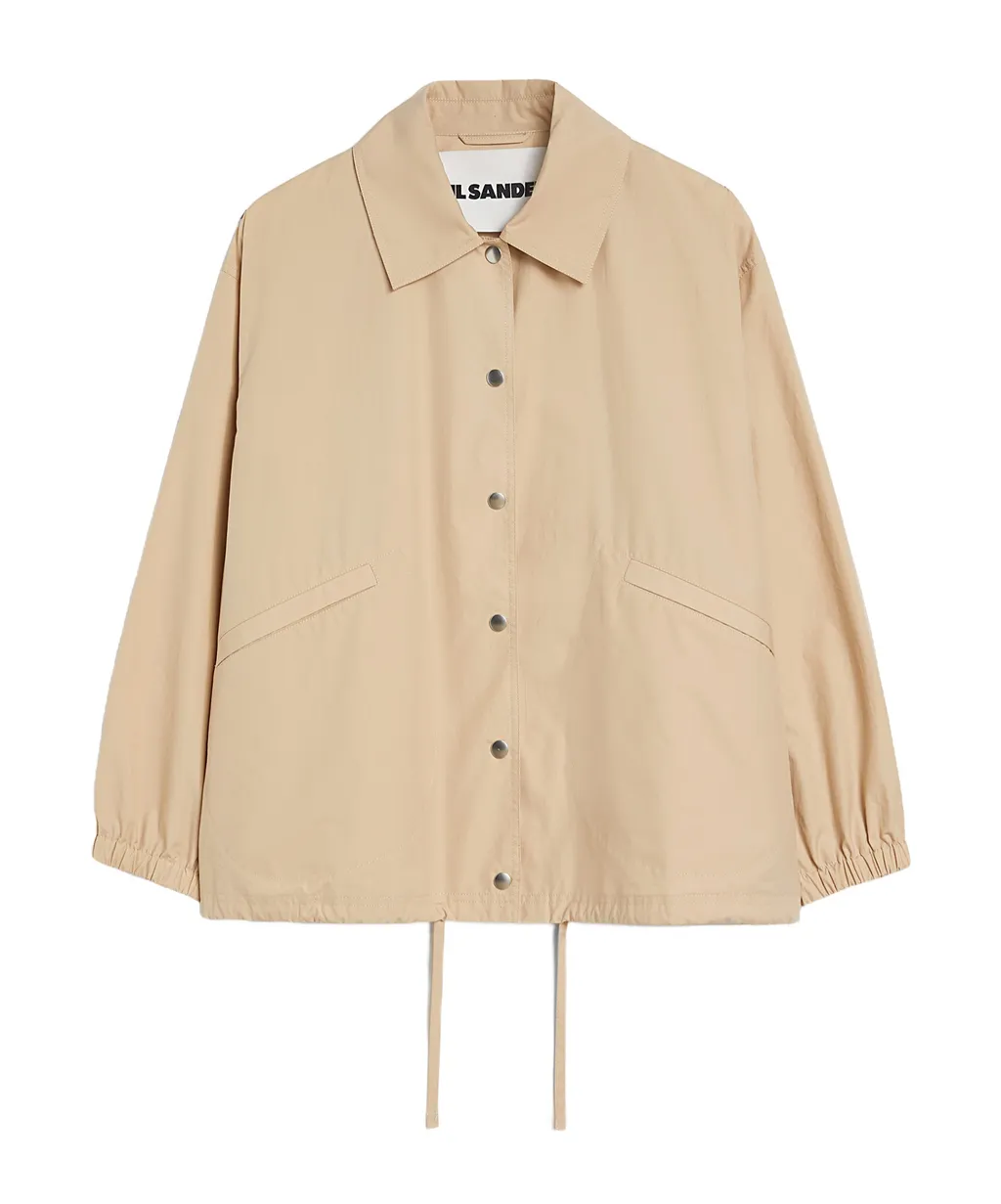 Logo-Printed Textured Jacket
