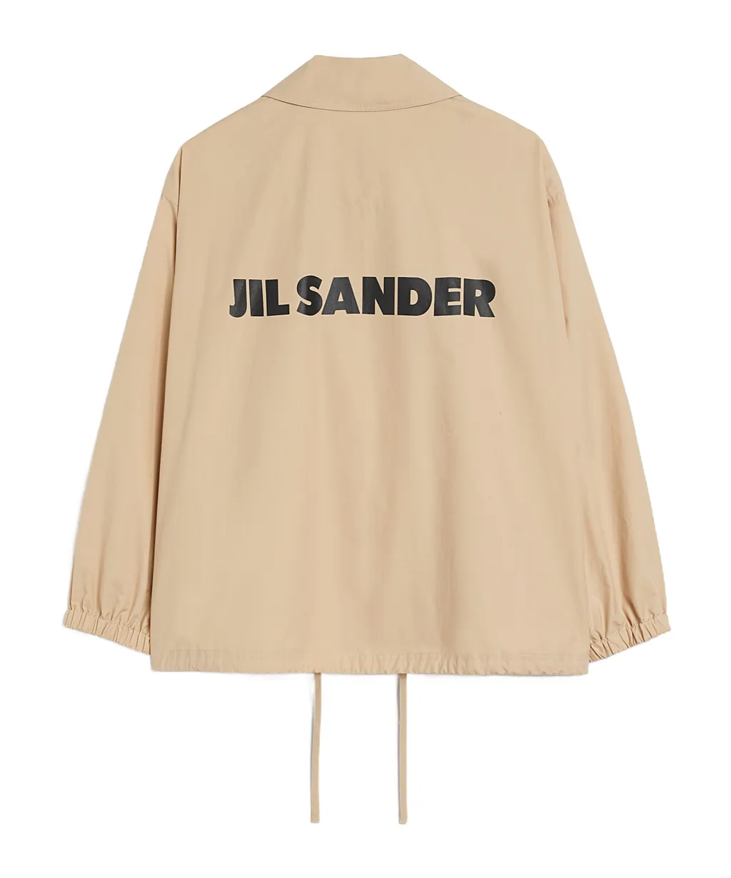 Logo-Printed Textured Jacket