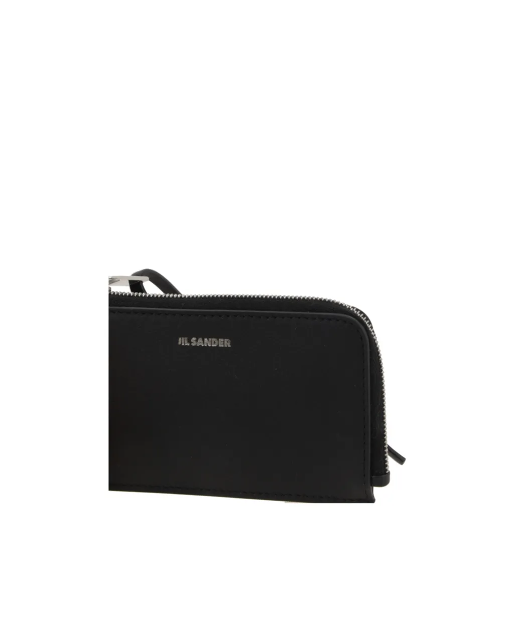 Logo Printed Zipped Wallet