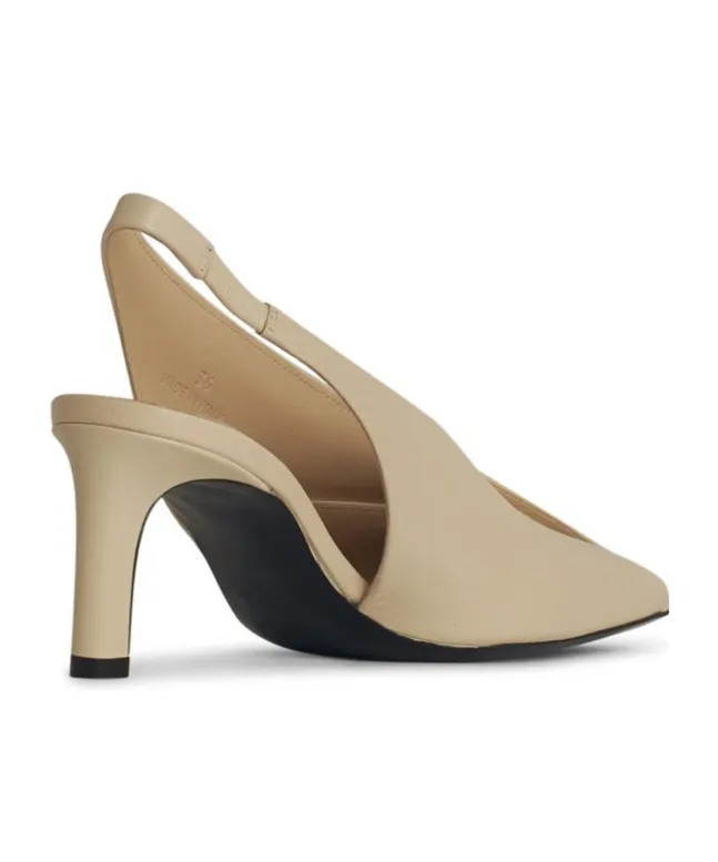 Square Toe Slingback Pumps