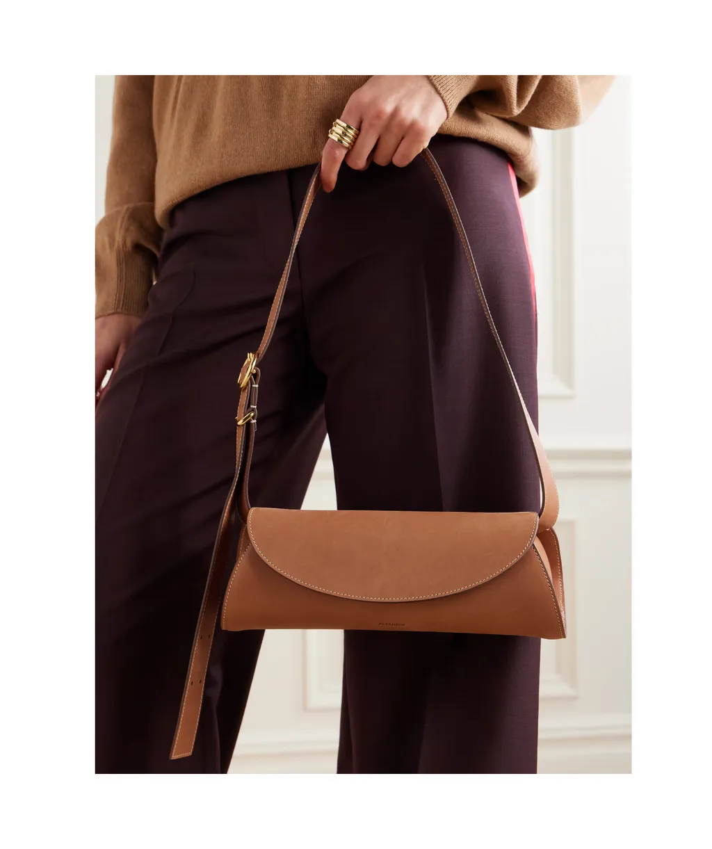 Logo Debossed Shoulder Bag