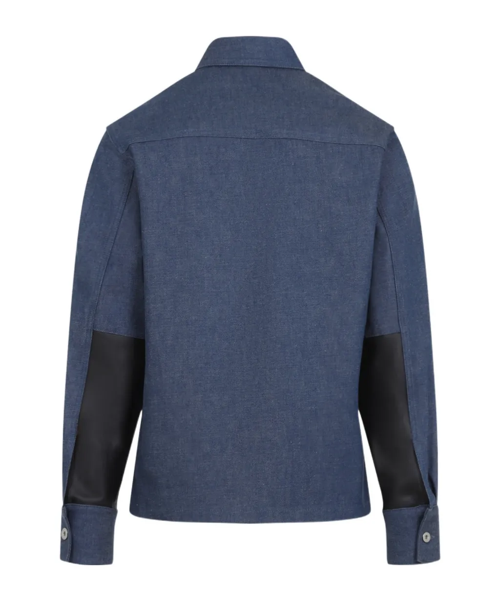 Elbow Patch Denim Overshirt