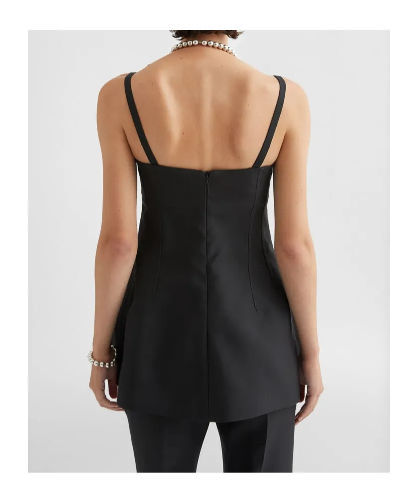 Square Neck Sleeveless Bustier Top