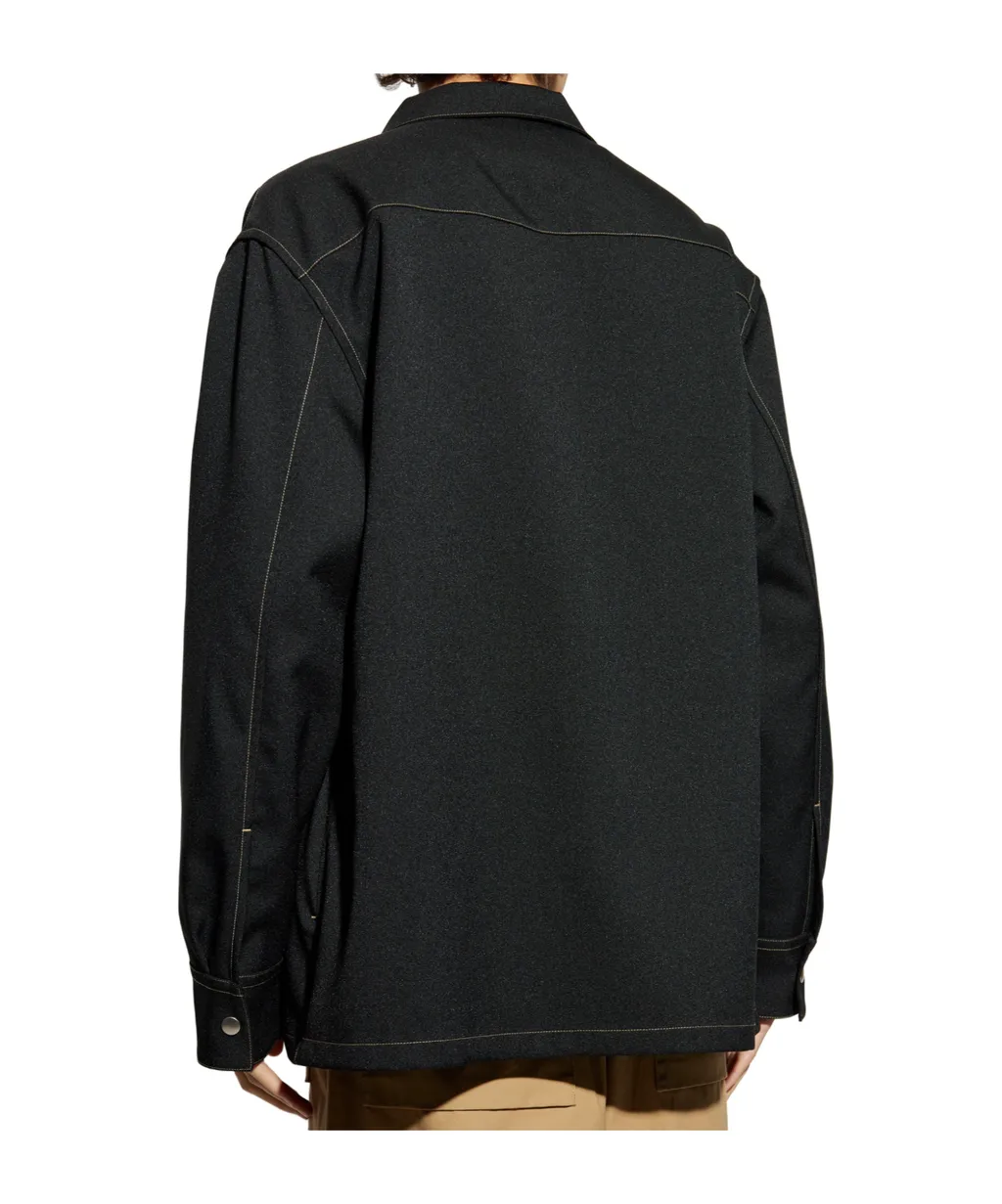 Long Sleeved Zip-Up Shirt