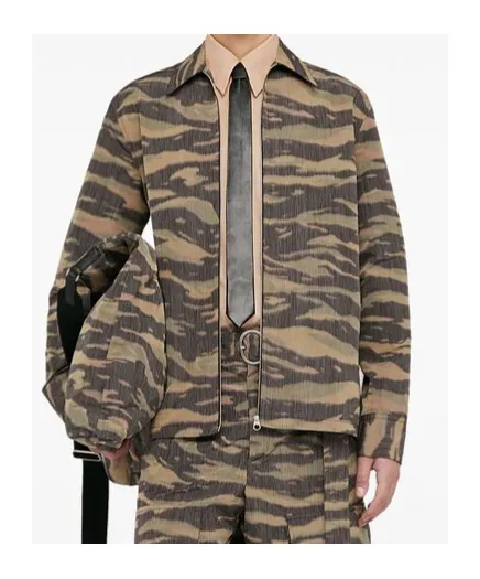 Printed Straight Hem Overshirt
