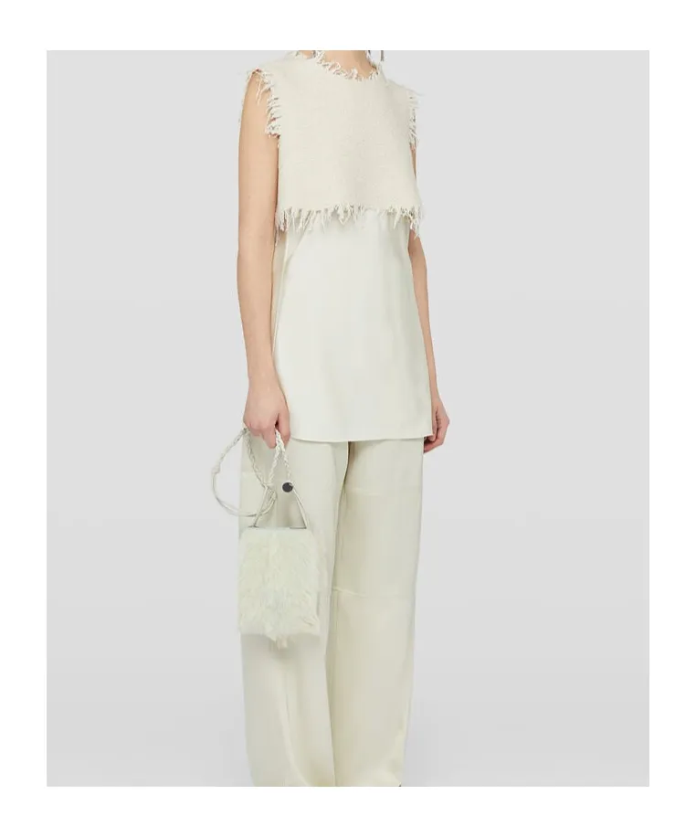Tangle Shearling Small Crossbody Bag