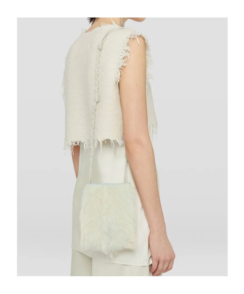 Tangle Shearling Small Crossbody Bag