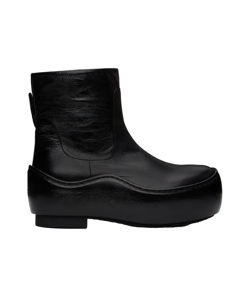 Pleated Ankle Boots