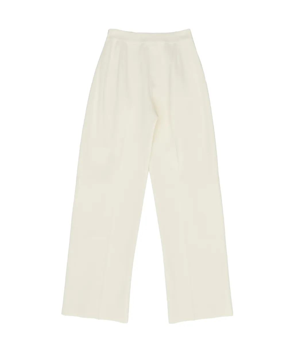 High-Waist Pleated Trousers