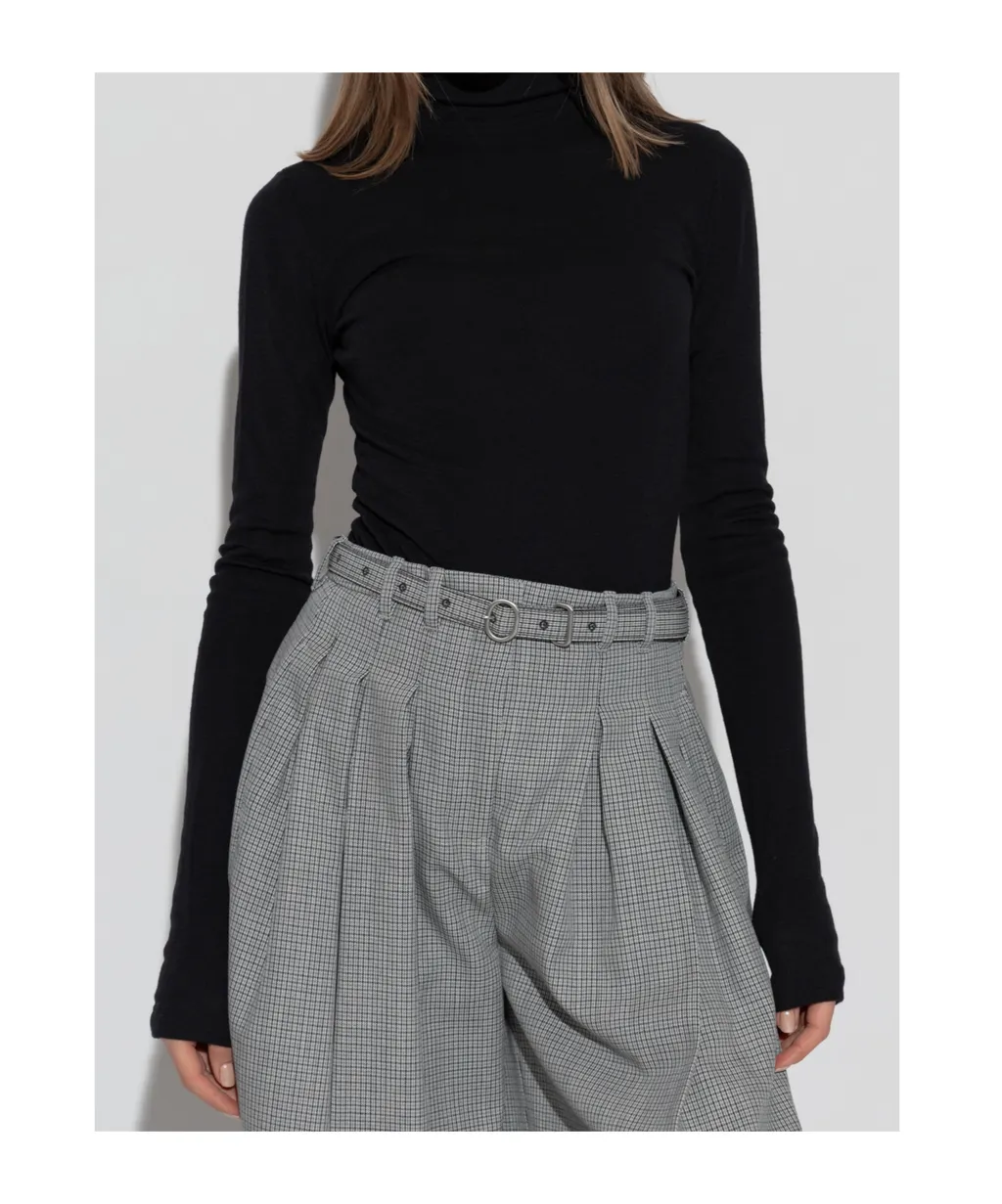 Roll Neck Knitted T-Shirt