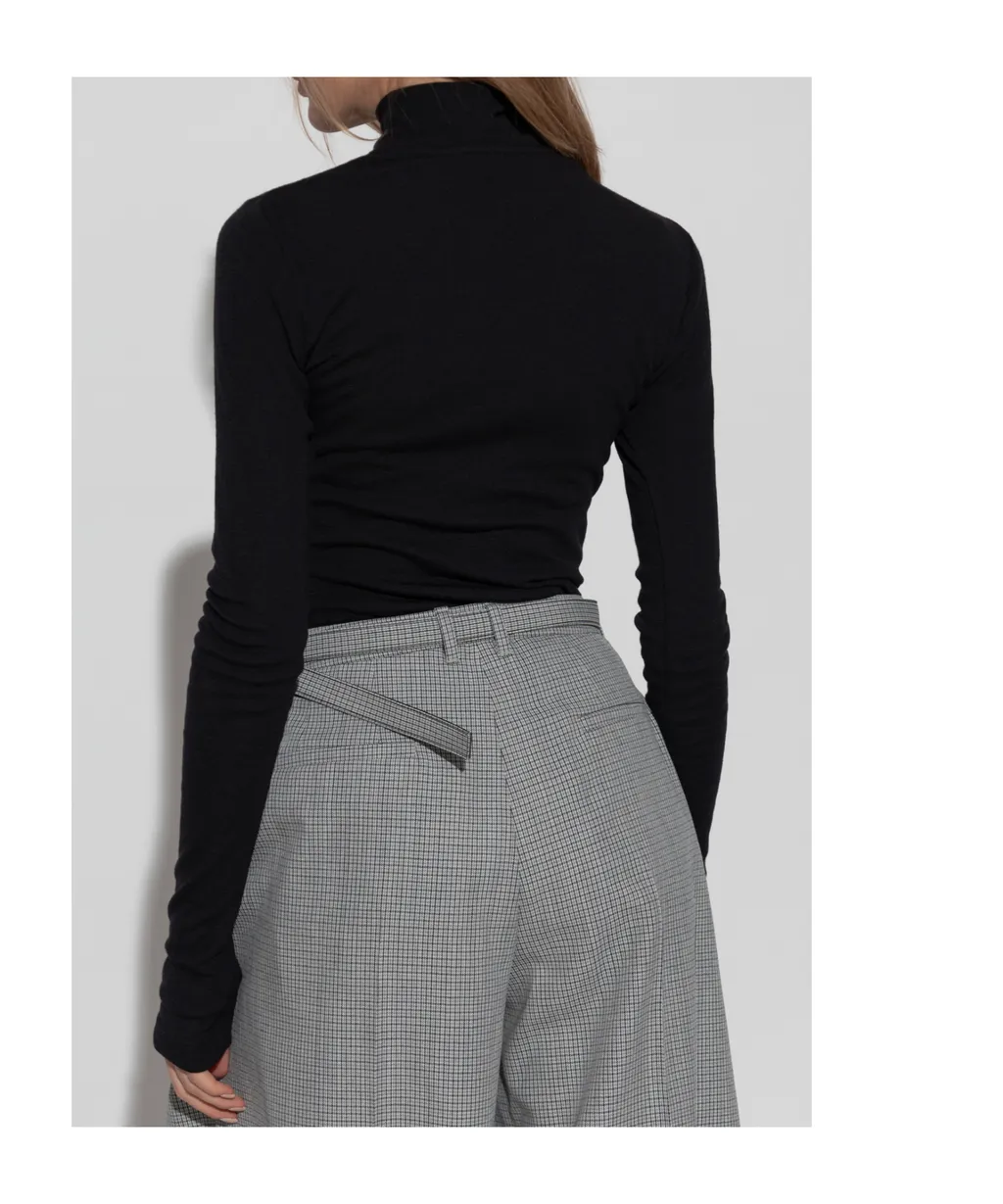 Roll Neck Knitted T-Shirt