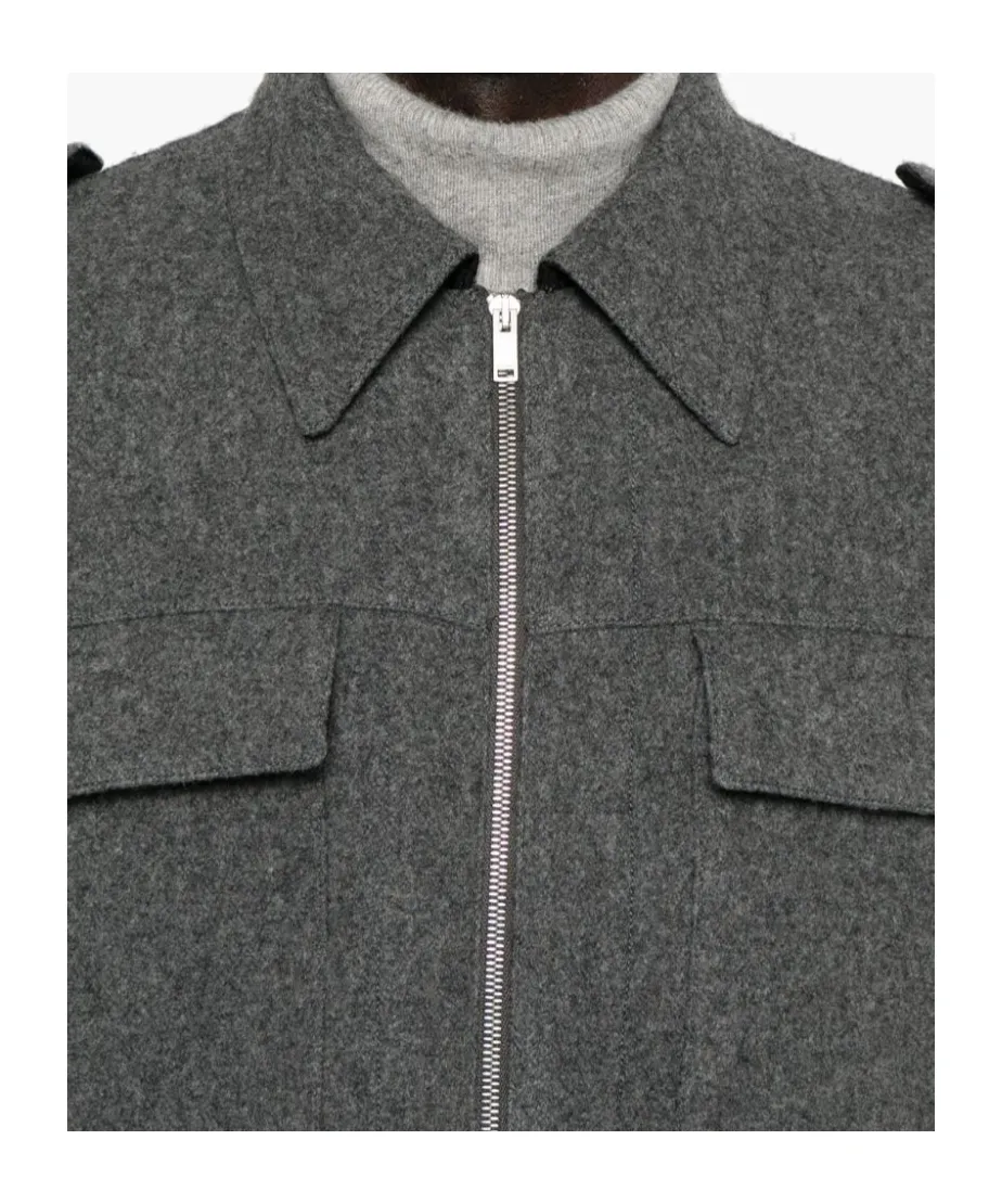 Textured Zipped Shirt