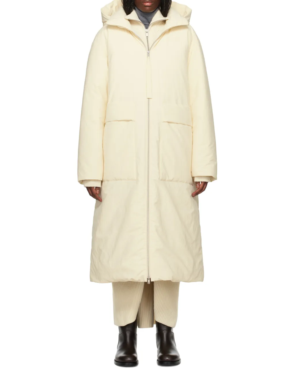 Long-Sleeved Down Coat