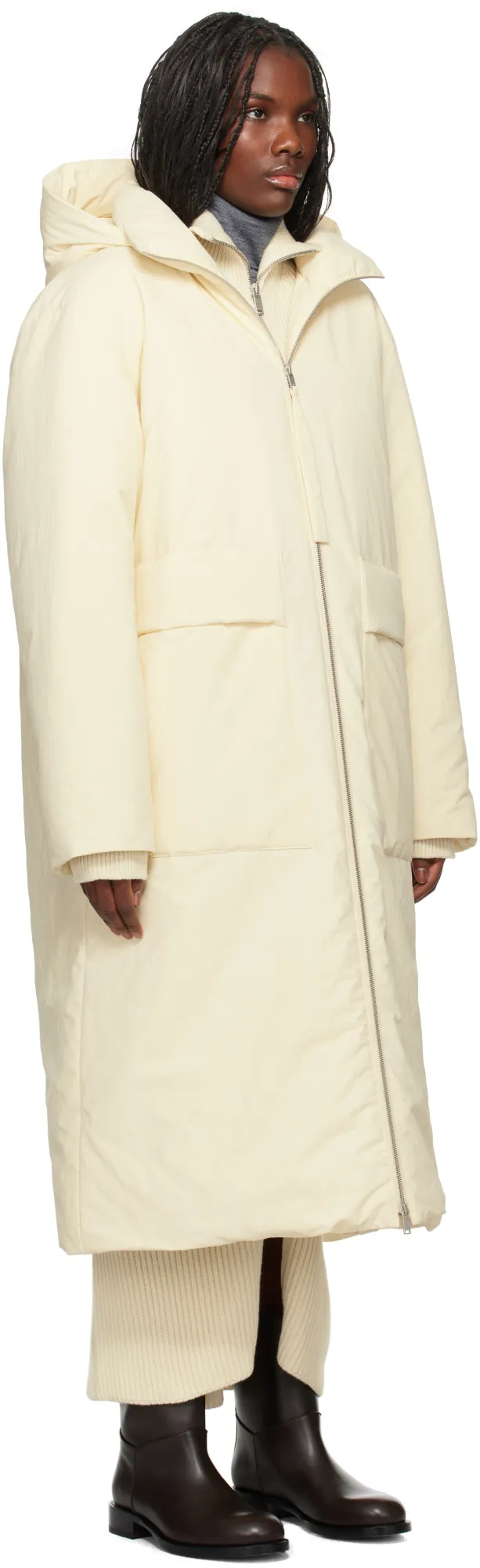 Long-Sleeved Down Coat