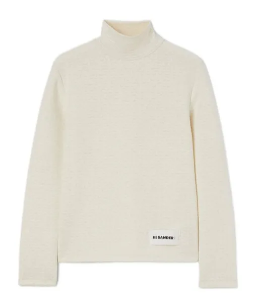 High-Neck Textured Top