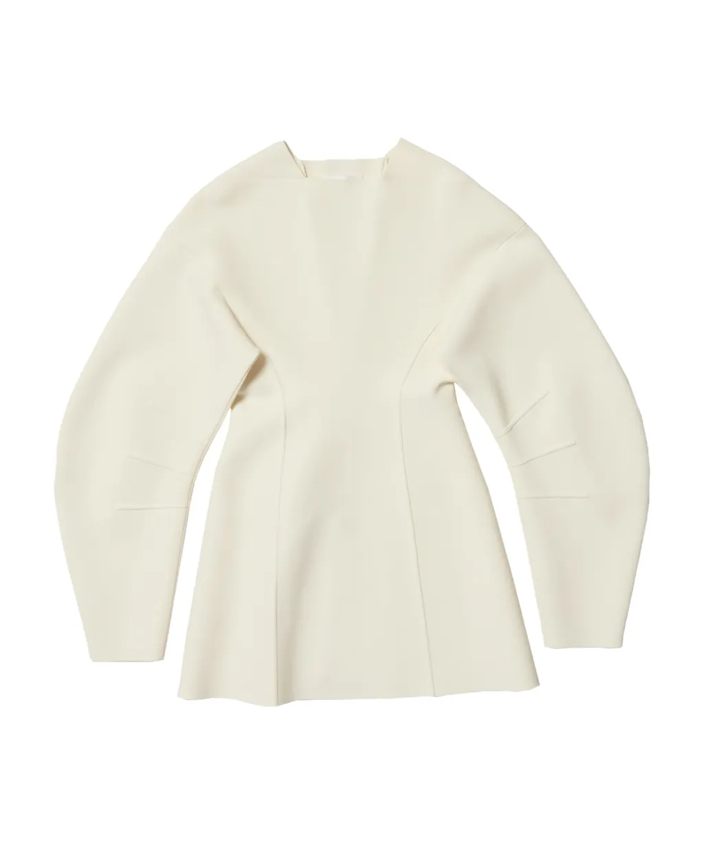 Piped Balloon Sleeved Jumper