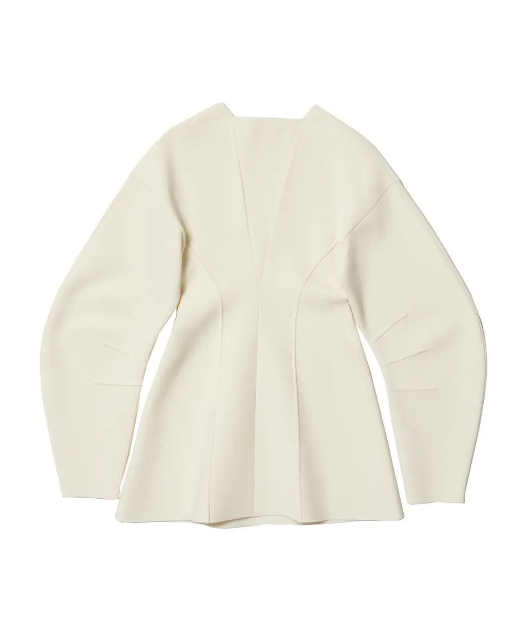 Piped Balloon Sleeved Jumper