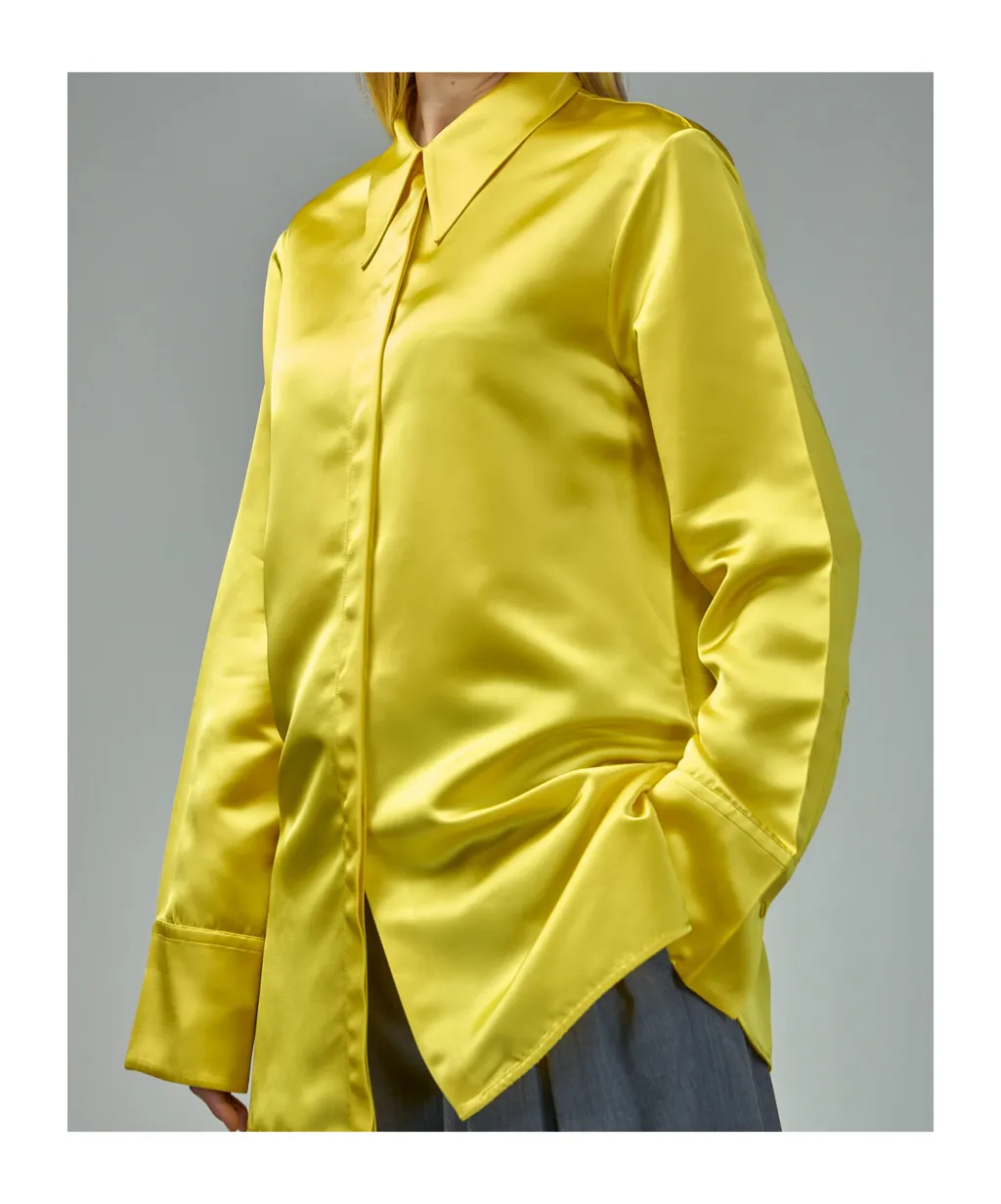 Oversized Satin Shirt