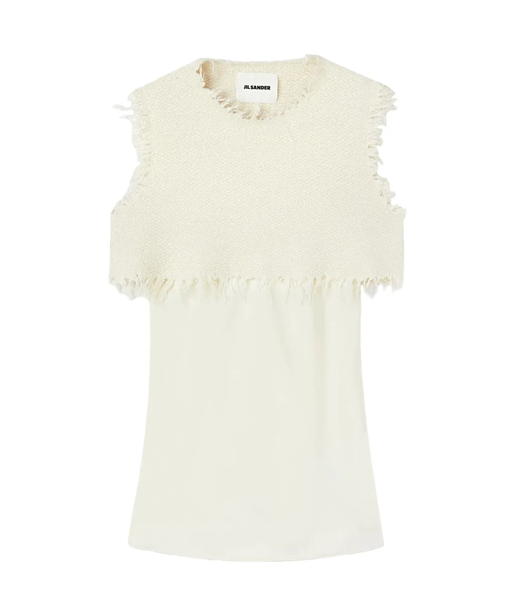 Layered-Design Sleeveless Top