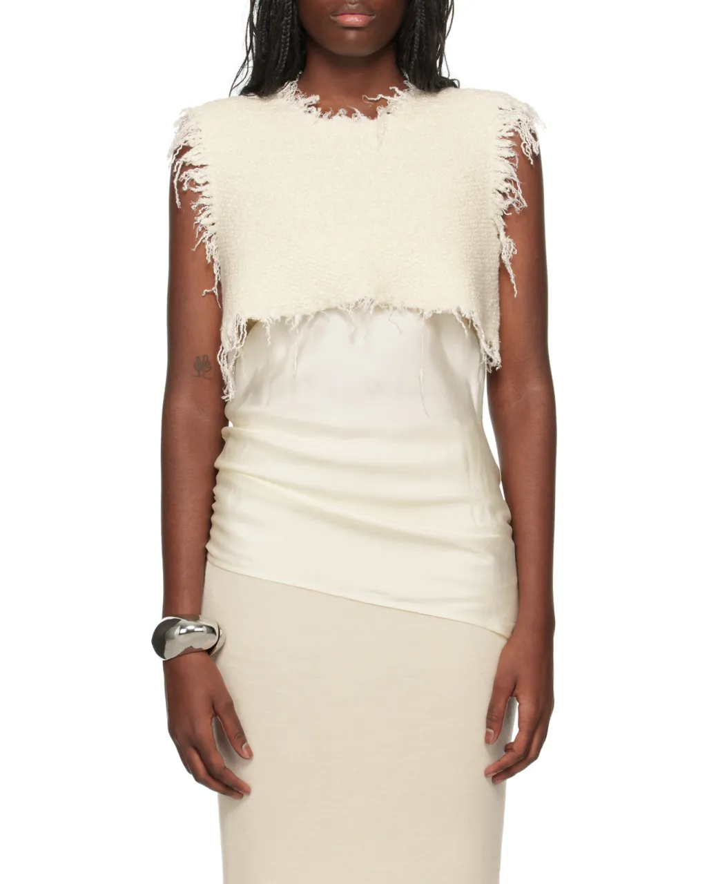 Layered-Design Sleeveless Top