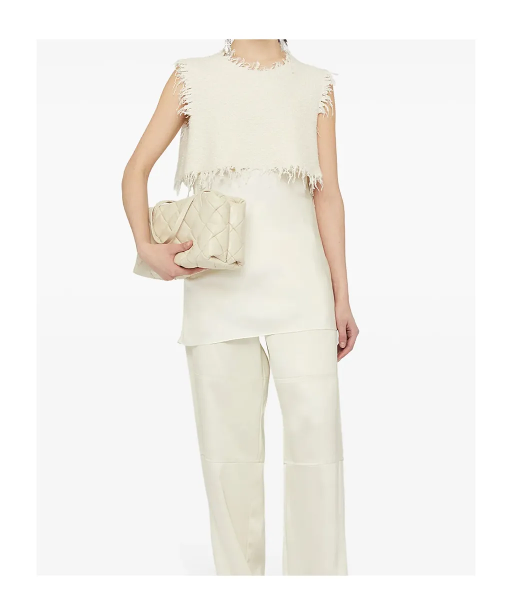 Layered-Design Sleeveless Top