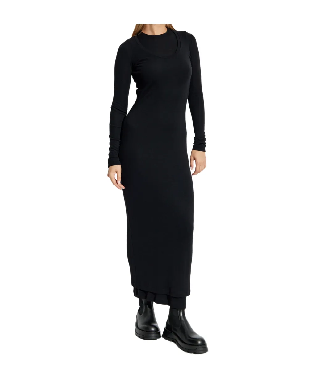 Double Layered Long Sleeved Dress