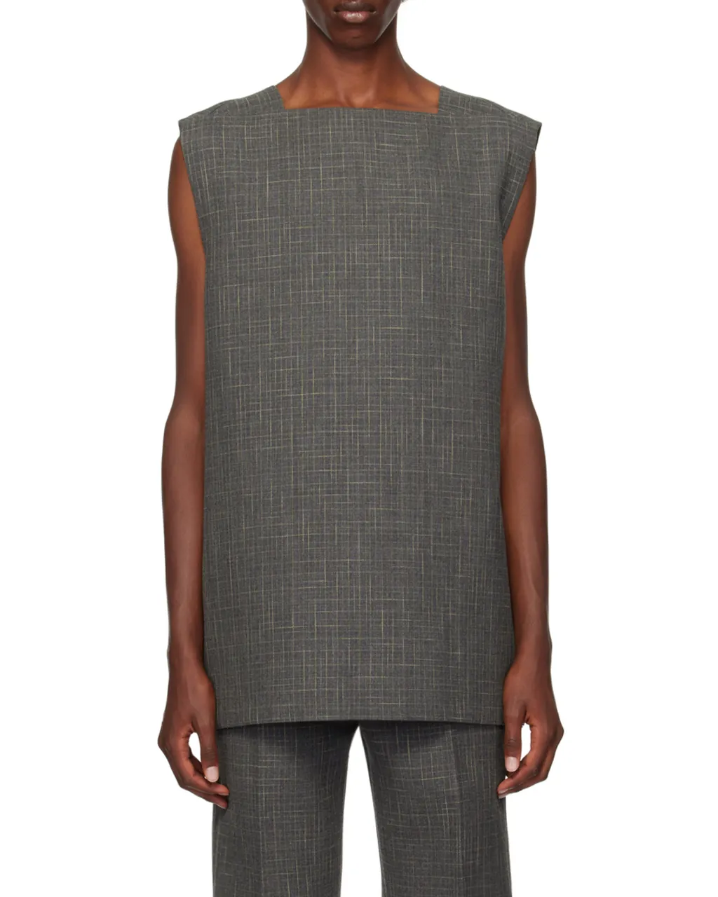 Square Collar Vest