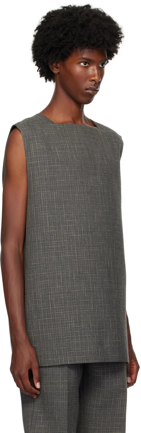 Square Collar Vest
