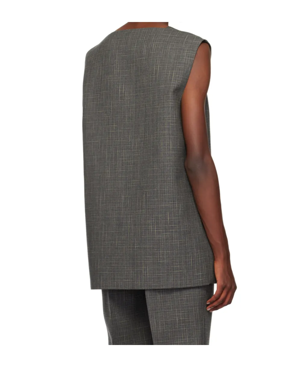 Square Collar Vest