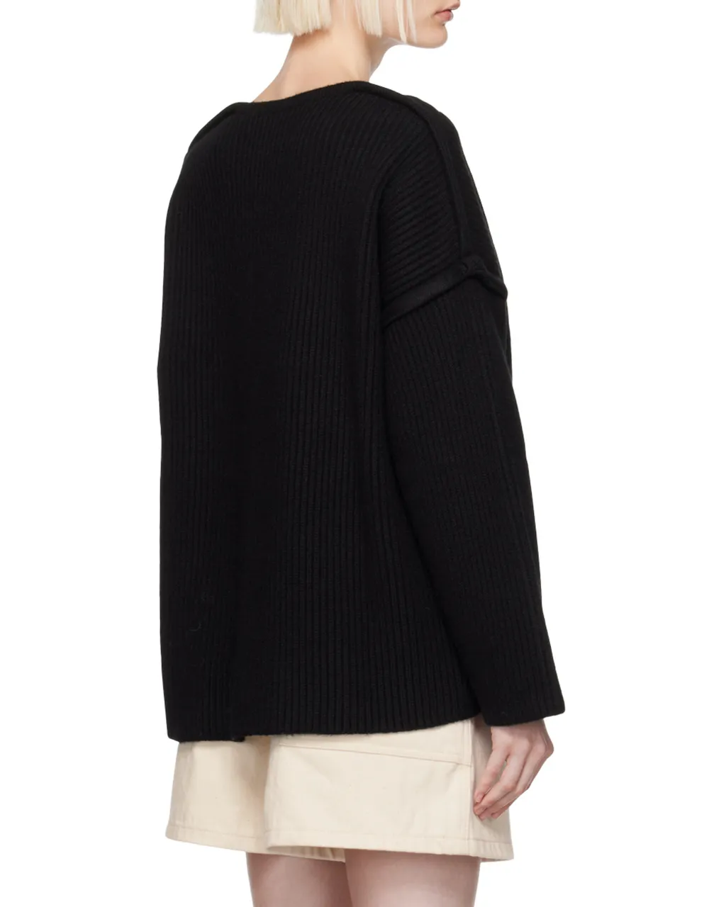 Drop Shoulder Crew-Neck Jumper