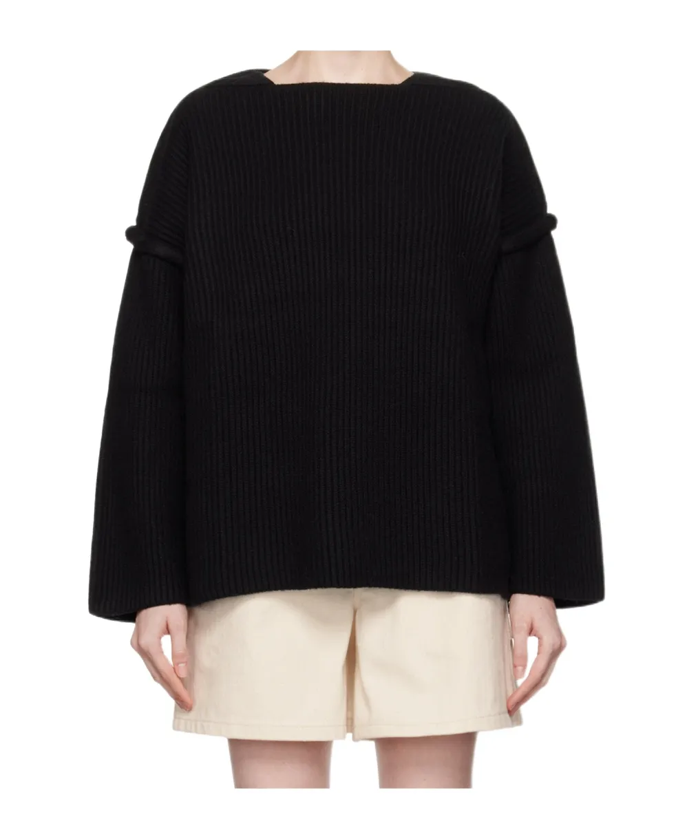 Drop Shoulder Crew-Neck Jumper