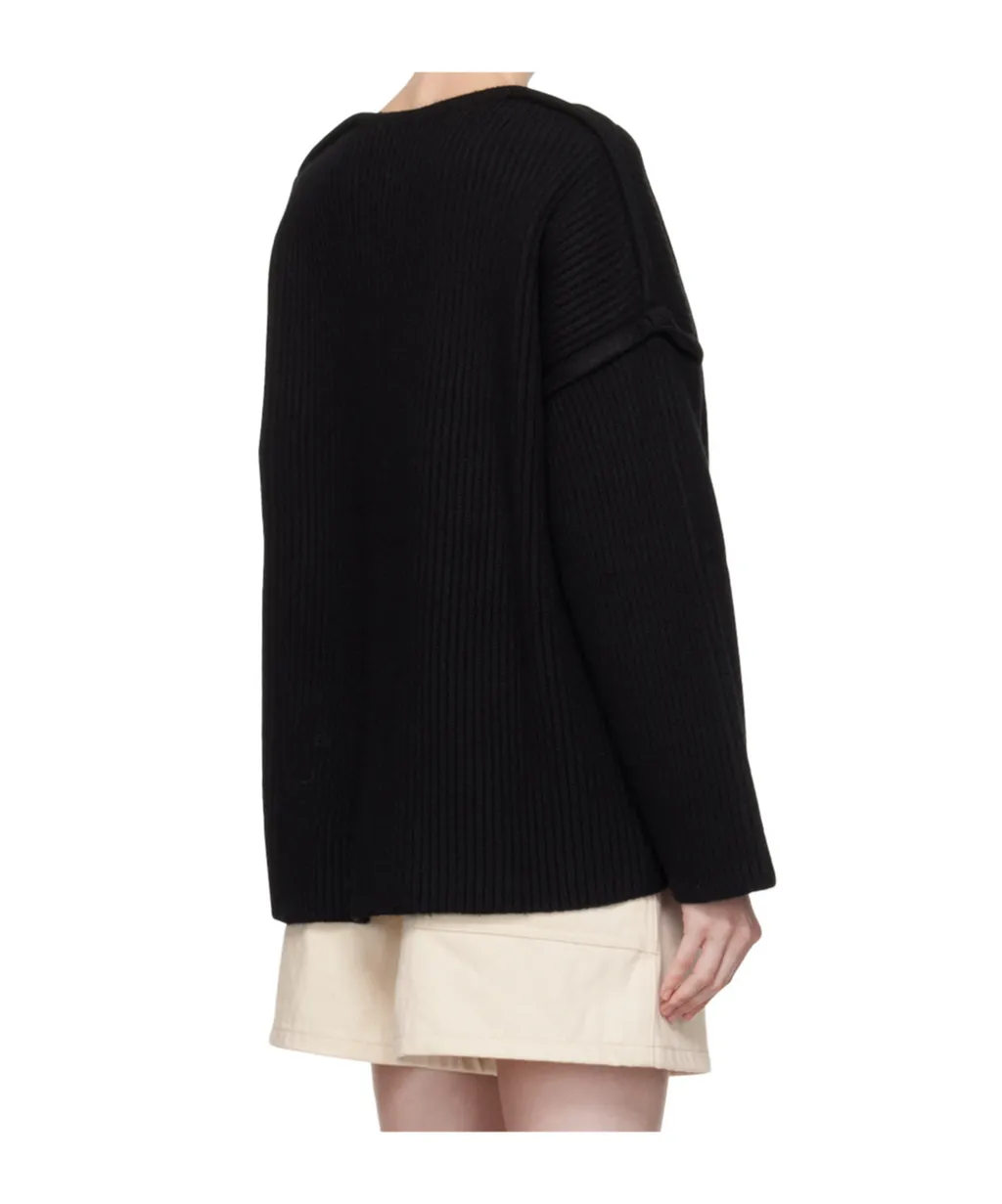 Drop Shoulder Crew-Neck Jumper
