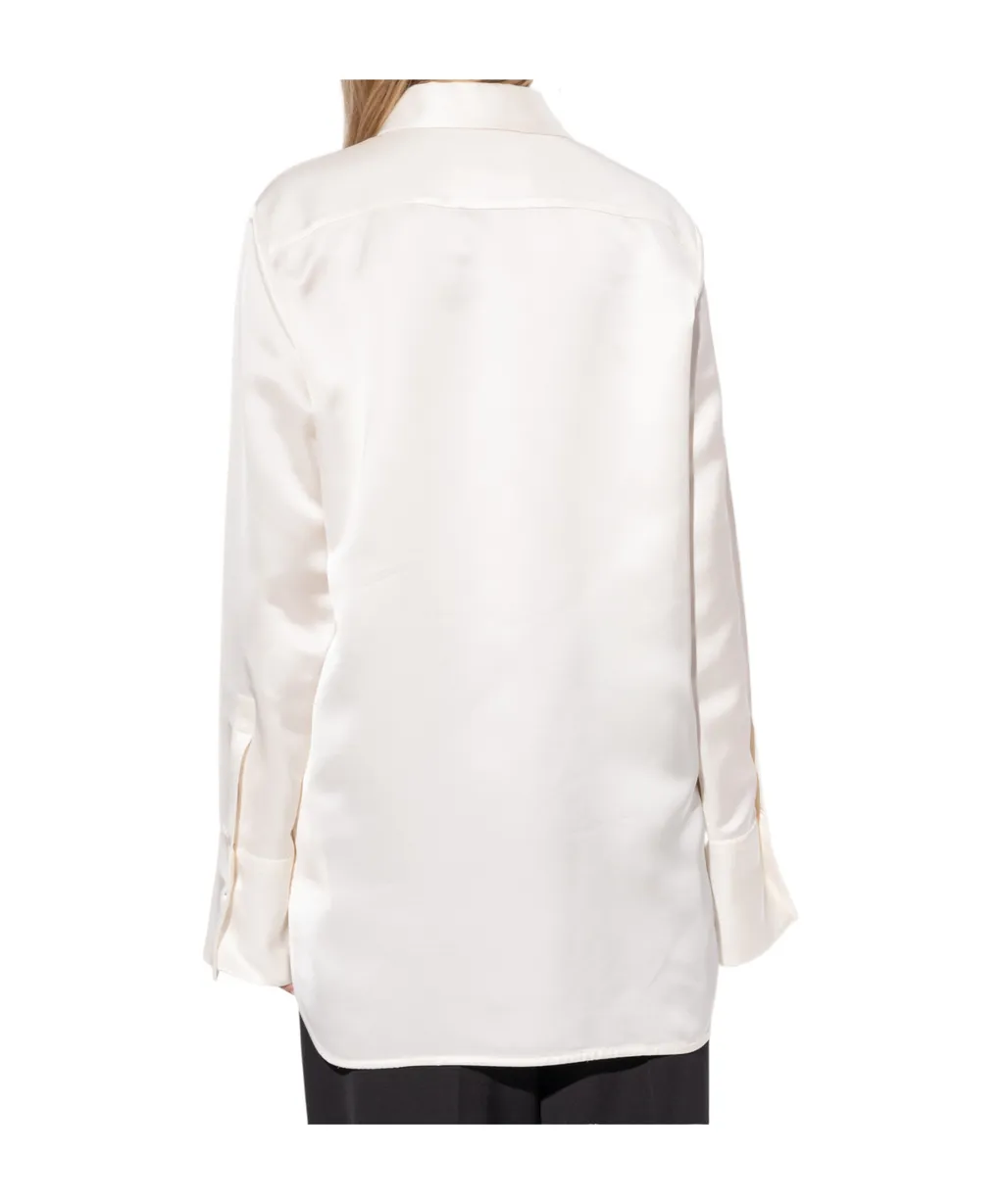Straight Hem Oversized Shirt